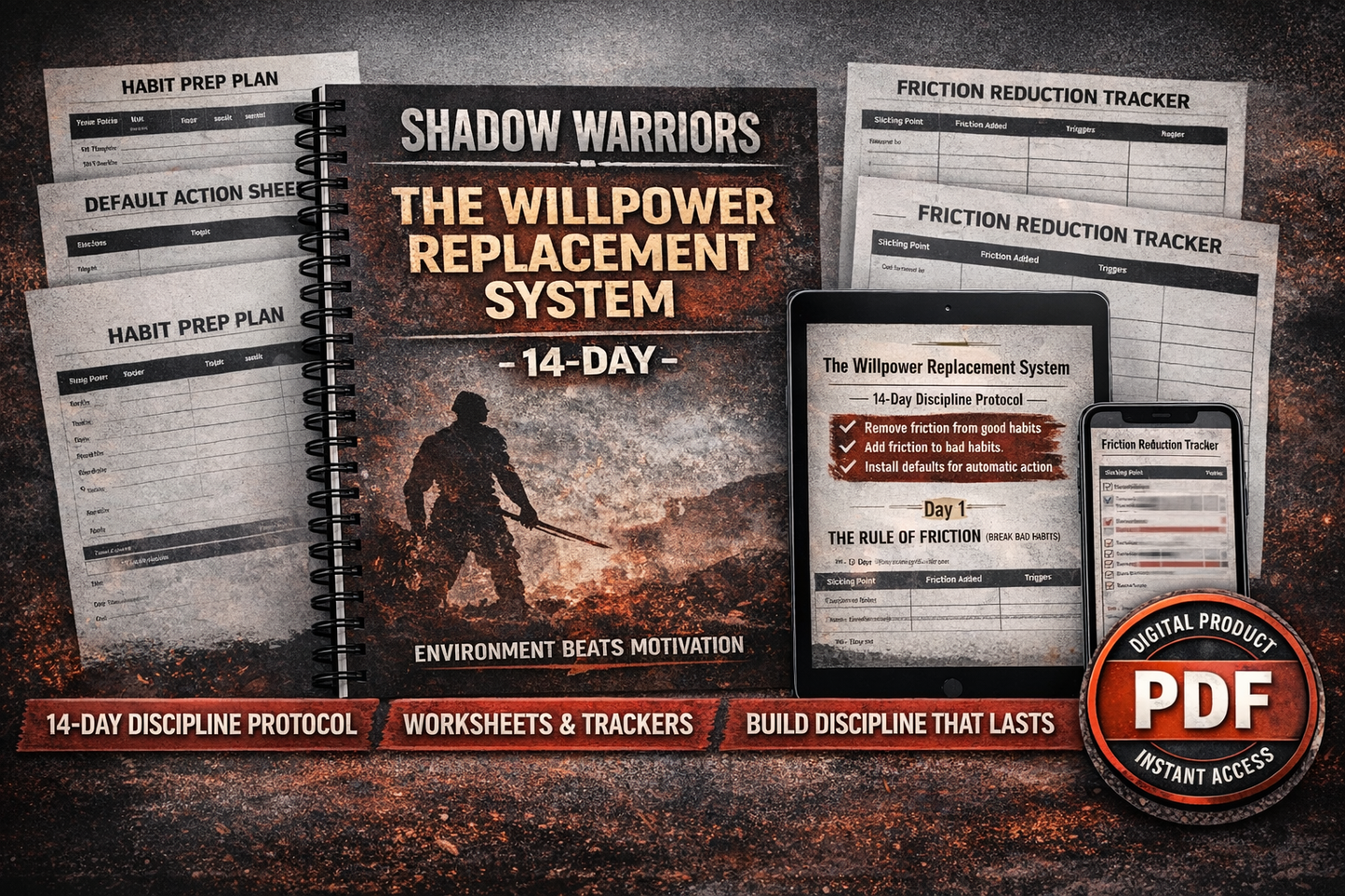 SHADOW WARRIORS: The Willpower Replacement System (14-Day)