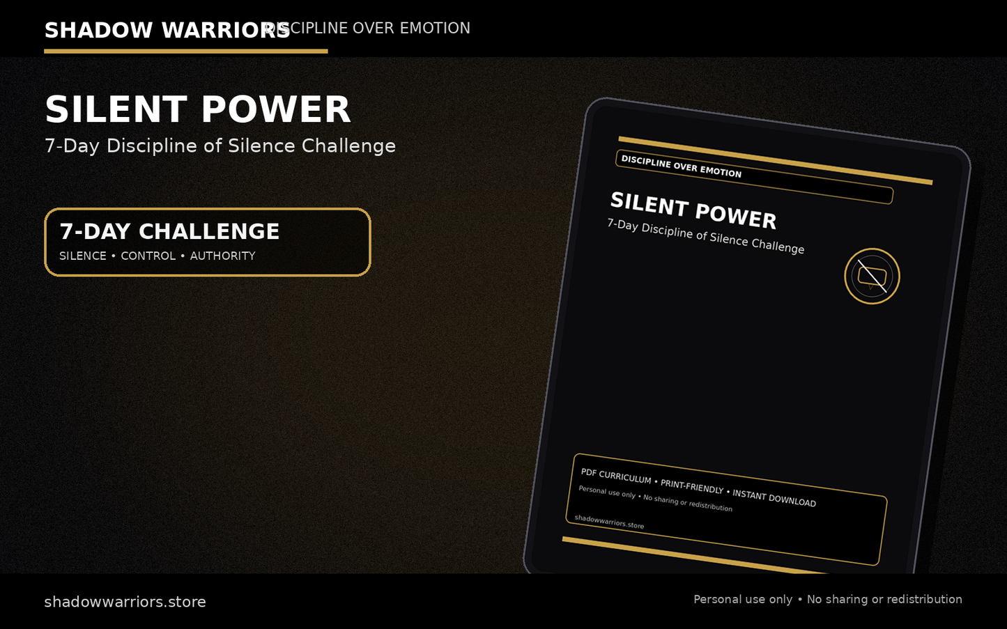 Silent Power: The Discipline of Silence (7-Day)