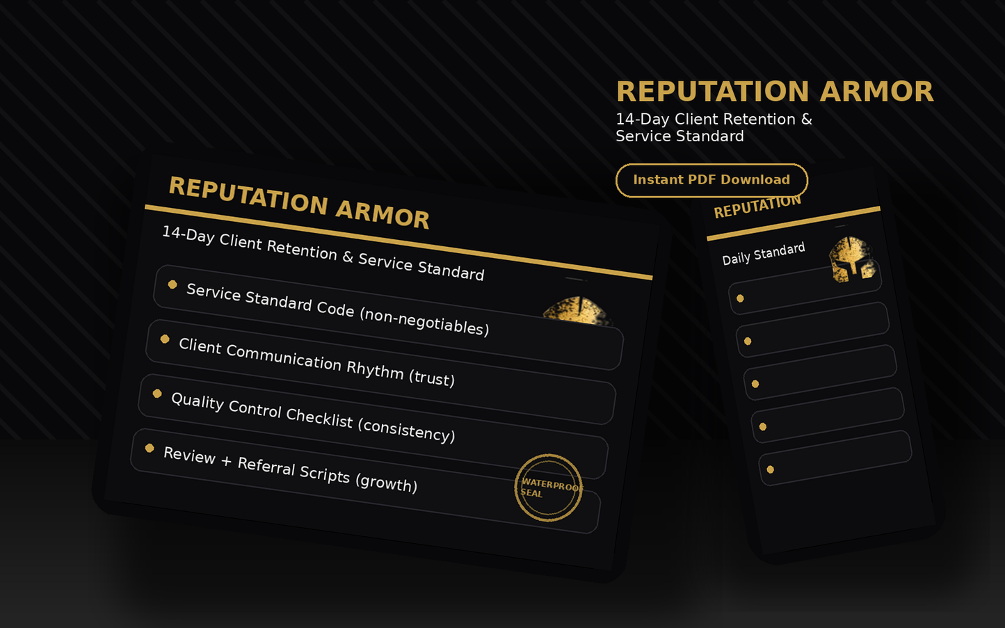 REPUTATION ARMOR: 14-Day Client Retention & Service Standard (Entrepreneur Edition)