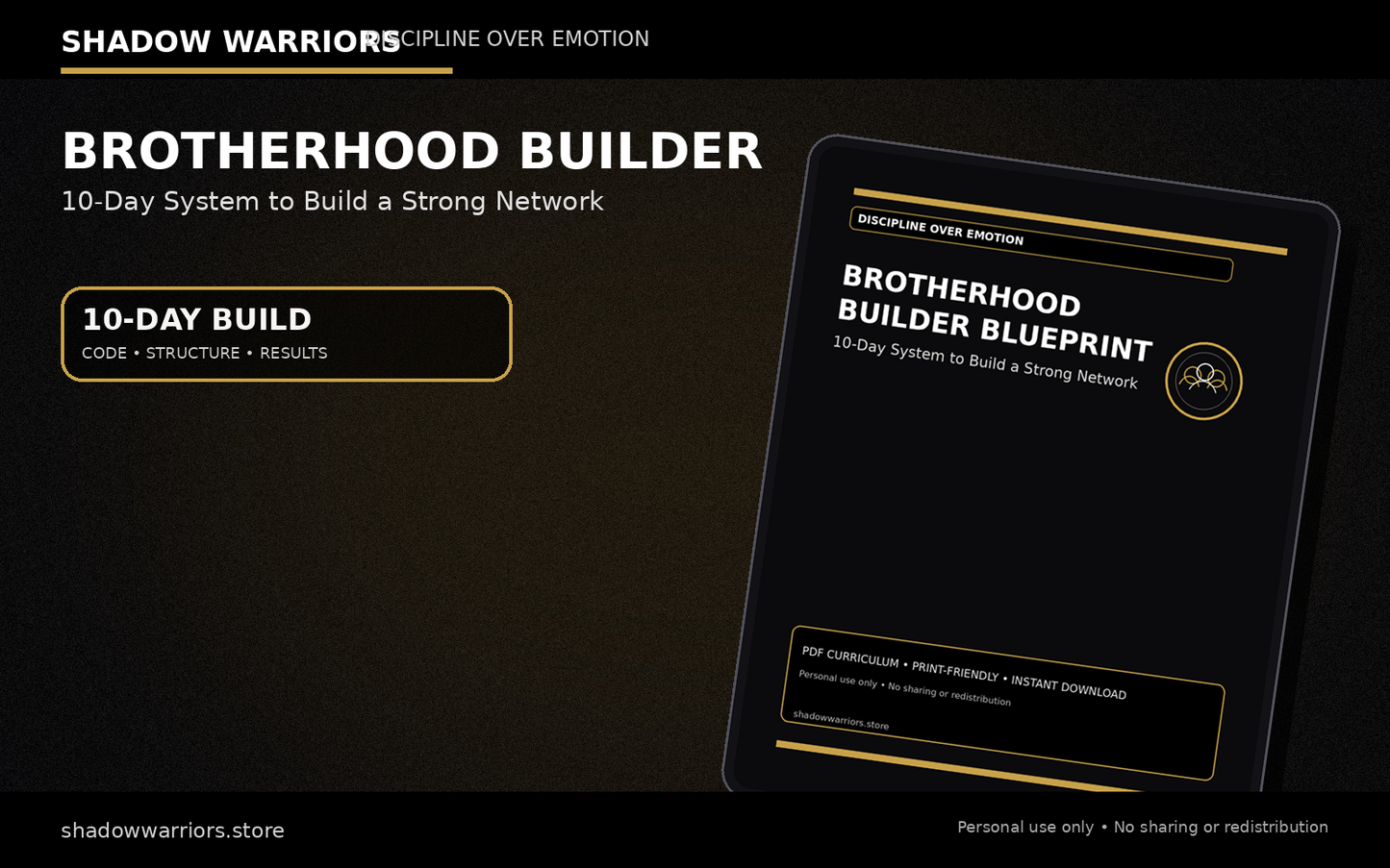 Brotherhood Builder Blueprint (10-Day)