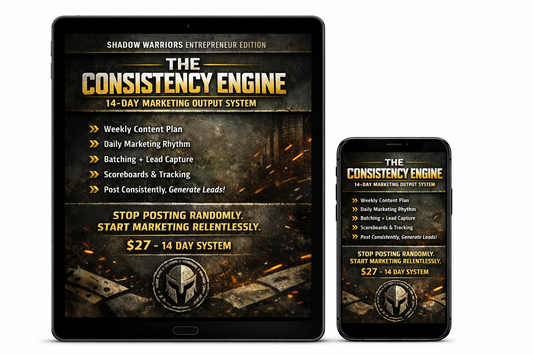 THE CONSISTENCY ENGINE: 14-Day Marketing Output System (Entrepreneur Edition)