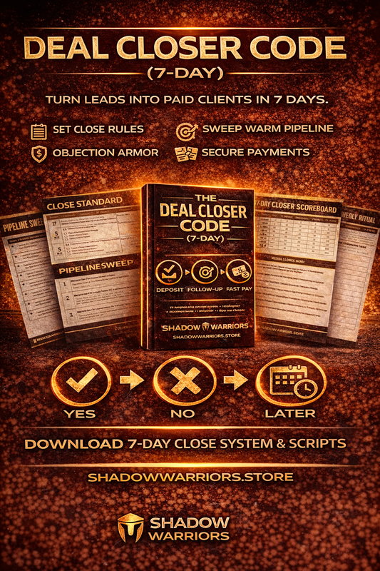 THE DEAL CLOSER CODE (7-Day)