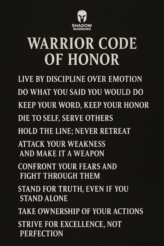 Warrior Code of Honor – Digital Poster (Shadow Warriors)