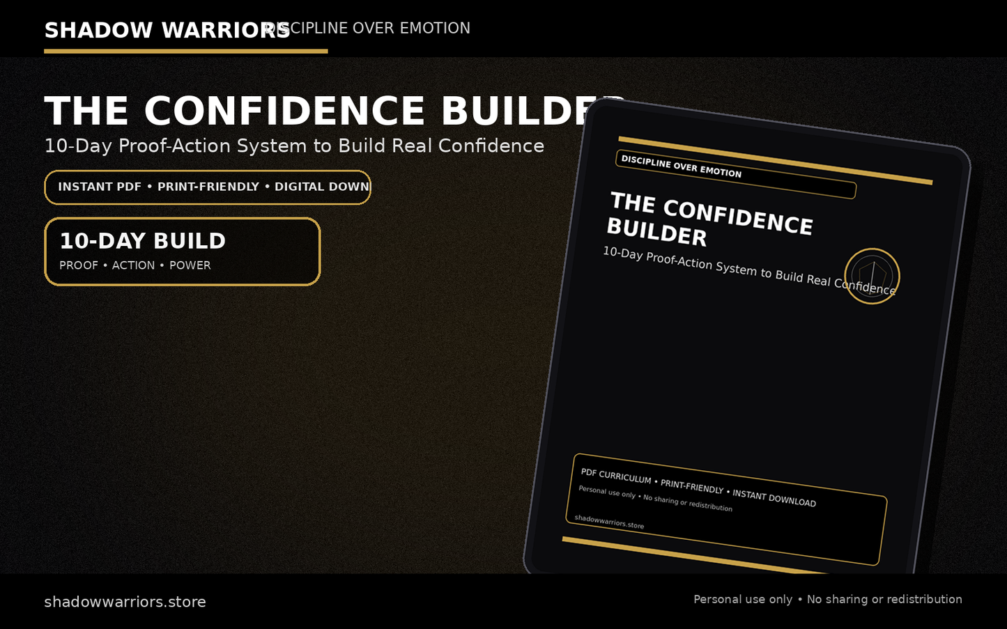 CONFIDENCE BUILDER (10-DAY)